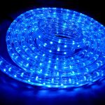 Силиконовая LED лента голубого цвета для авто 3м, DC 12-24V, Blue, ВL-564.2.03