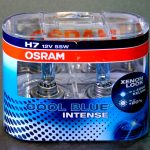 Галогенные лампы OSRAM Cool Blue INTENCE H7, DC 12V, 55W, 2 шт