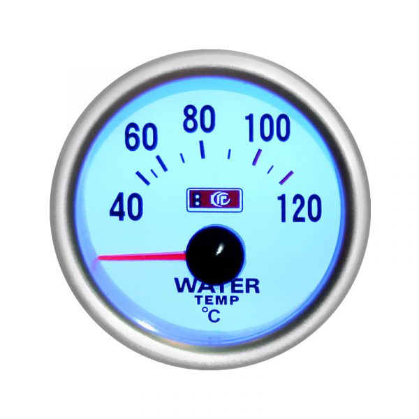 Автомобильный термометр, указатель температуры воды Ø 52 мм, LED 7702