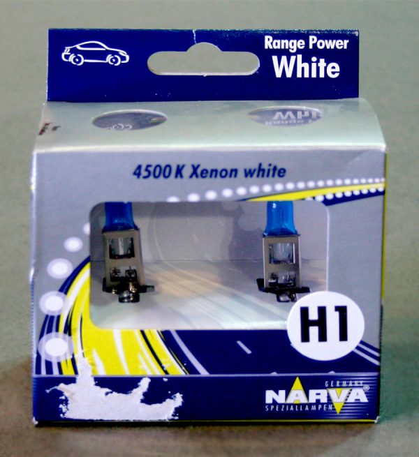 Галогенные лампы NARVA Range Power White Н1, DC 12V, 55W, 2 шт
