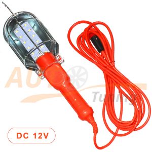 Светодиодный фонарь-переноска 12 LED, DC 12V, шнур 5м, DK-18529