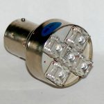 Светодиодная лампа белого света, 5 LED, BA9S, DC 12V, LW-1156/5