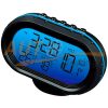 Часы с термометром, вольтметр, календарь и будильник, многореж. подсветка, VST-7009V