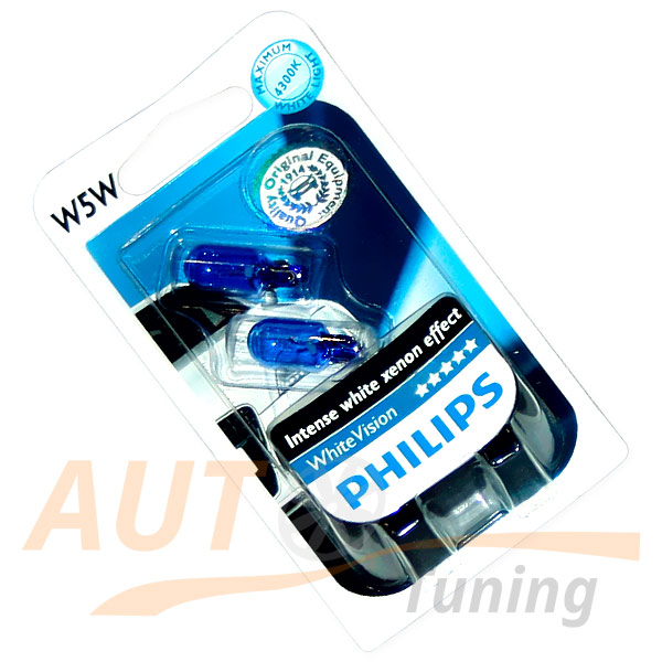 Puzzled temperature Independently Безцокольные лампы PHILIPS Intense white xenon effect, DC 12V, 5W, 2шт, W5W  - Автотюнинг