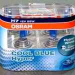 Галогенные лампы OSRAM Cool Blue HYPER H7, DC 12V, 55W, 2 шт