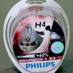 Галогенные лампы PHILIPS Vision Plus Н4, DC 12V, 55W, 2 шт, +60% яркости