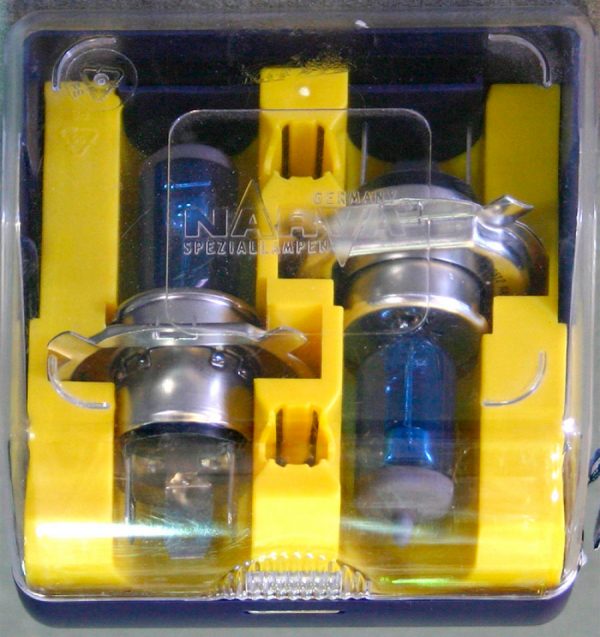 Галогенные лампы NARVA Blue, Н4, DC 12V, 55W, 2 шт