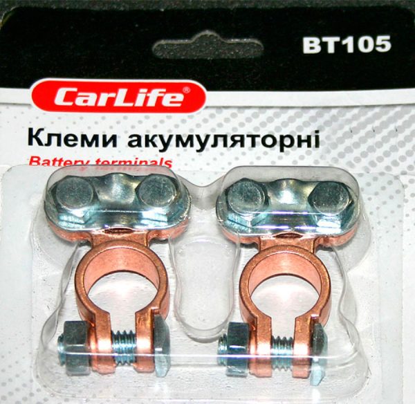 Комплект универсальных аккумуляторных клемм, CarLIFE BT-105