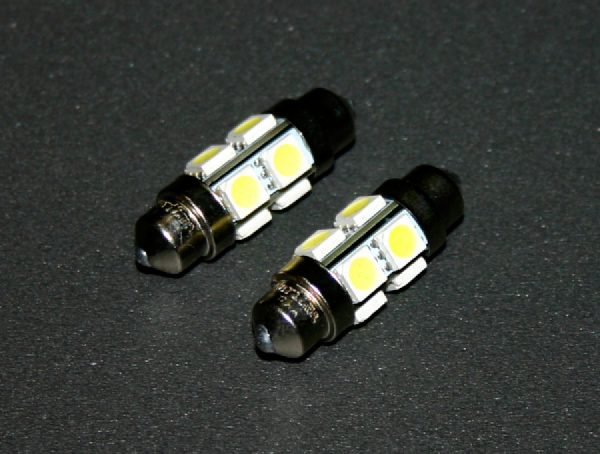 Софитная светодиодная лампа белого света, 8 LED, DC 12V, ULC-4L