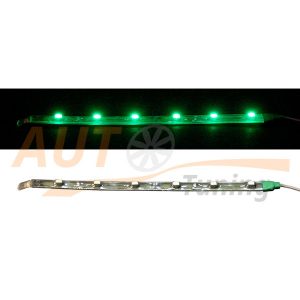 Отрезок светодиодной ленты зеленого цвета 6 LED, DC 12V, Green, GL-567.5.30
