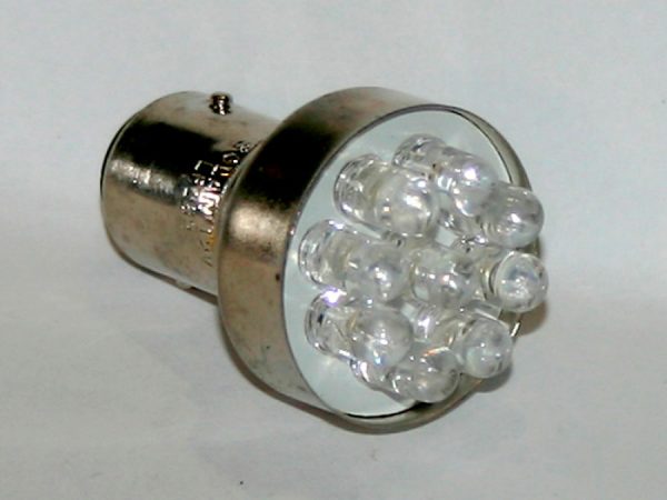 Светодиодная лампа белого света, 9 LED, BA9S, DC 12V, LW-1156/9