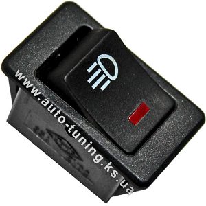 Клавишный выключатель для противотуманных фар, on/off, Black, NT-7806