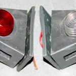 Габаритные огни типа «Уши» LED DC 12-24V, Красный, Белый, 2 шт, SH-158