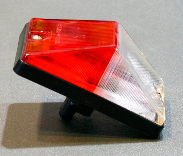 Красно-белый габаритный фонарь, LED DC 12-24V, Red & White, 1 шт, RWT-906