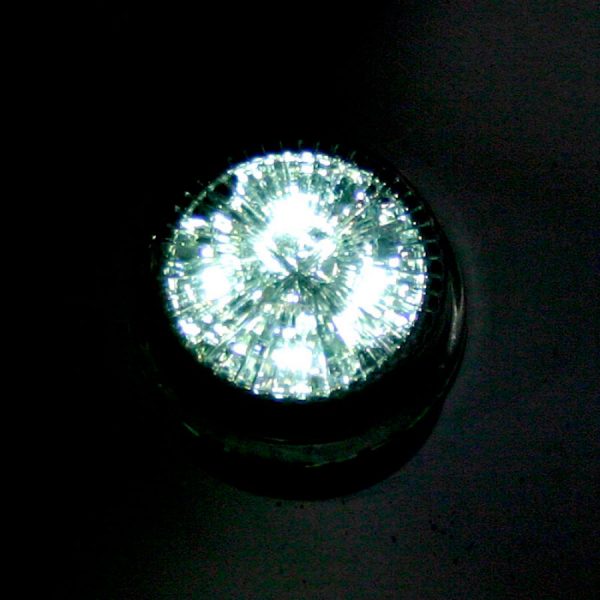 Универсальный круглый габаритный фонарь 4 LED, DC 12-24V, White, LW-1710