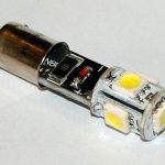 Светодиодная лампа белого света с резистором для БК, 9 LED, LW-00017BL