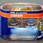 Галогенные лампы OSRAM Night Breaker Plus H4, DC 12V, 55W, 2 шт