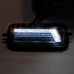 Тюнингованные LED подфарники на ВАЗ 2121 Niva (Urban) с ДХО с бегущим поворотом, Black