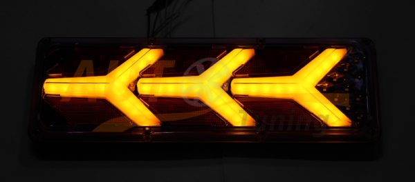 Тюнингованный LED СТОП-сигнал, 410×135×18 мм, Lamborghini, DC 24V, 2 шт, LA-R486A