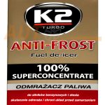 Осушитель K2 TURBO ANTI FROST для разморозки топлива, бензин/дизель, 50 ml, T313