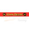 Наклейка JOHN DEERE на лобовое стекло 1350×165 mm, 1 шт, Red