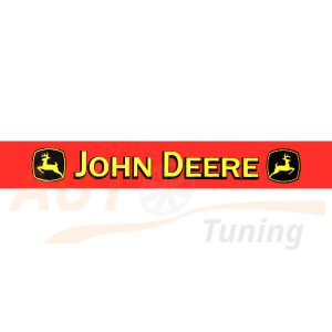 Наклейка JOHN DEERE на лобовое стекло 1350×165 mm, 1 шт, Red